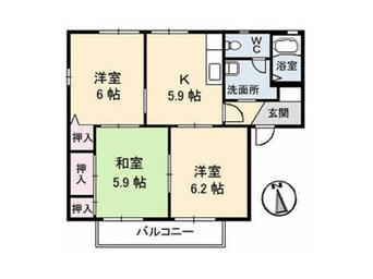 間取図 メゾン築山