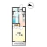 メゾン プラヴィ 1Kの間取り