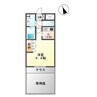 イグゼ 1Kの間取り