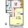 リビングタウン中野美保南 1LDKの間取り