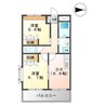 フィールハイムこうれいⅡ 2DKの間取り
