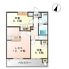 ロマンA 2LDKの間取り