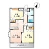 メルヴェールＭ．Ⅰ 2LDKの間取り