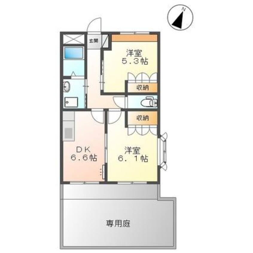 間取図 ハピネスⅠ