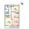 メゾン・パルティーダ 2LDKの間取り