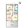 メゾン・パルティーダ 2LDKの間取り