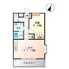 プランドールハイムⅡ 1LDKの間取り