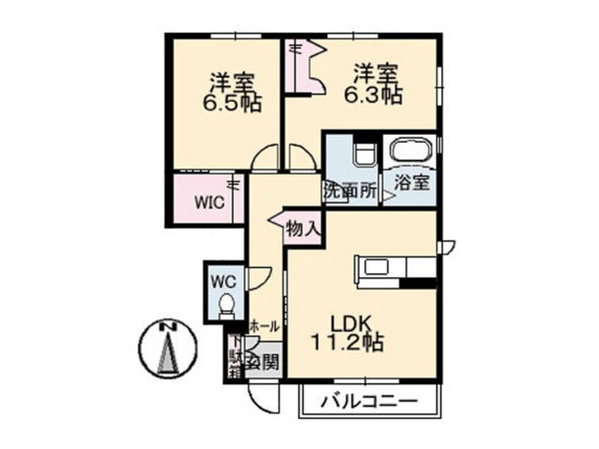 間取図 シャーメゾン モモ