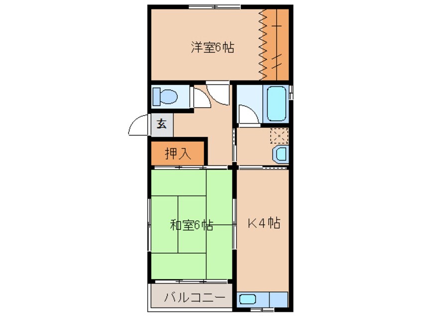 間取図 コーポサンセット７７