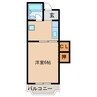 古川マンション 1Kの間取り