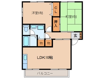 間取図 ハイグランディ知井宮