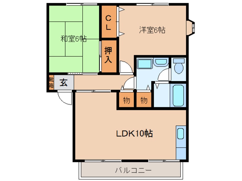 間取図 ハイグランディ知井宮