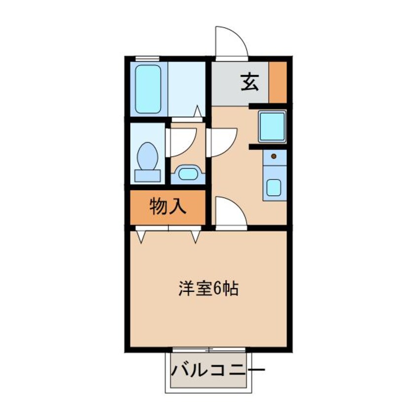 間取図 ハイグランディ知井宮