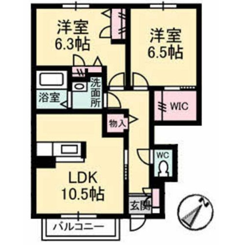 間取図 ブランドールユーⅡ