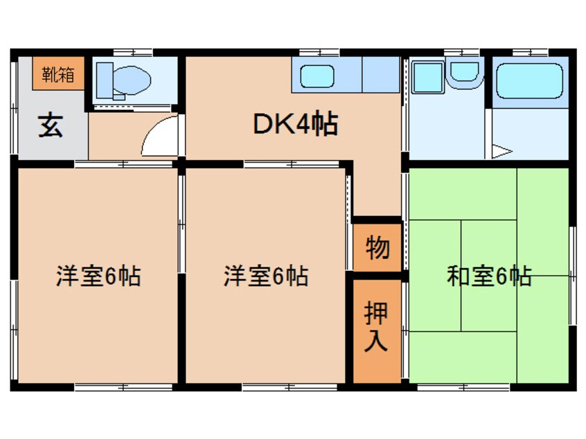 間取図 コーポくにびき