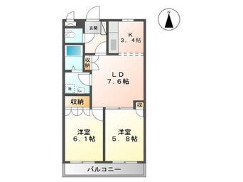 間取図 ディモア　ⅰ