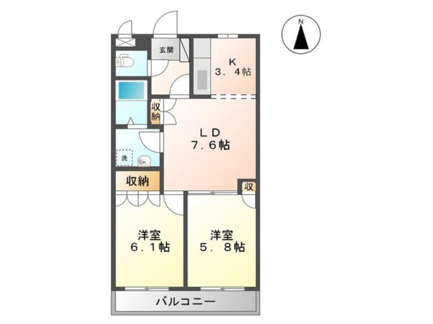 間取図 ディモア　ⅰ