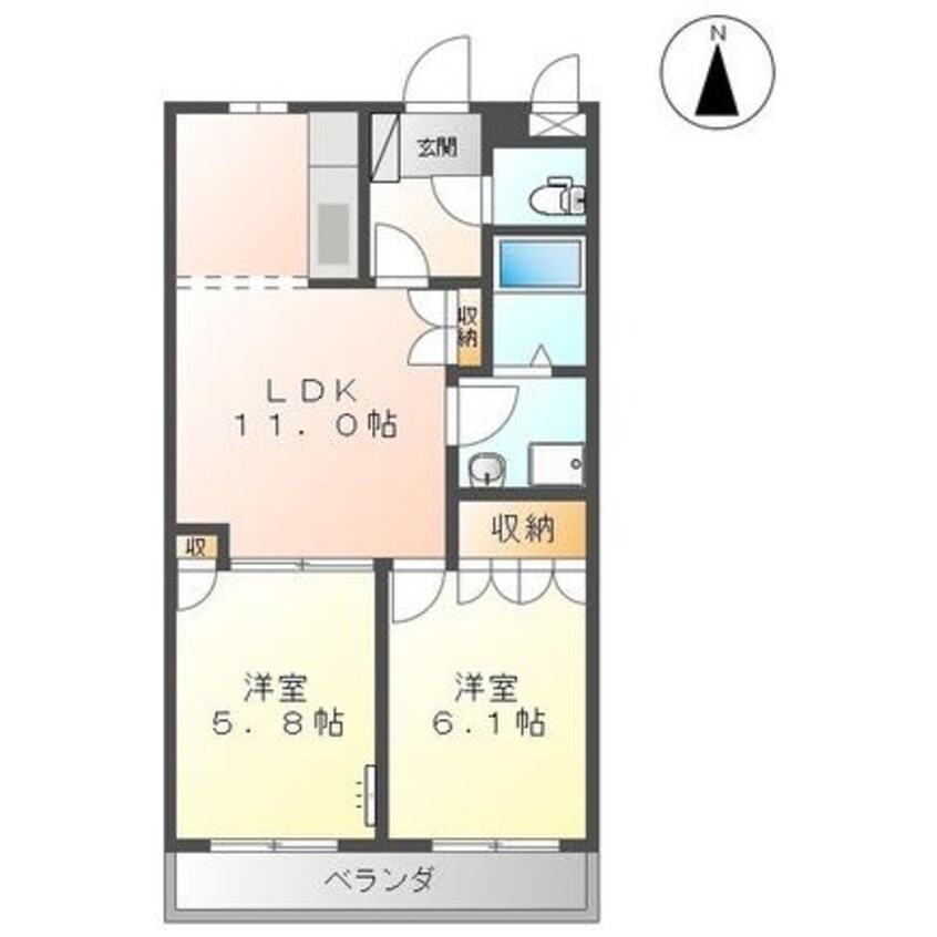 間取図 ディモア　ⅰ