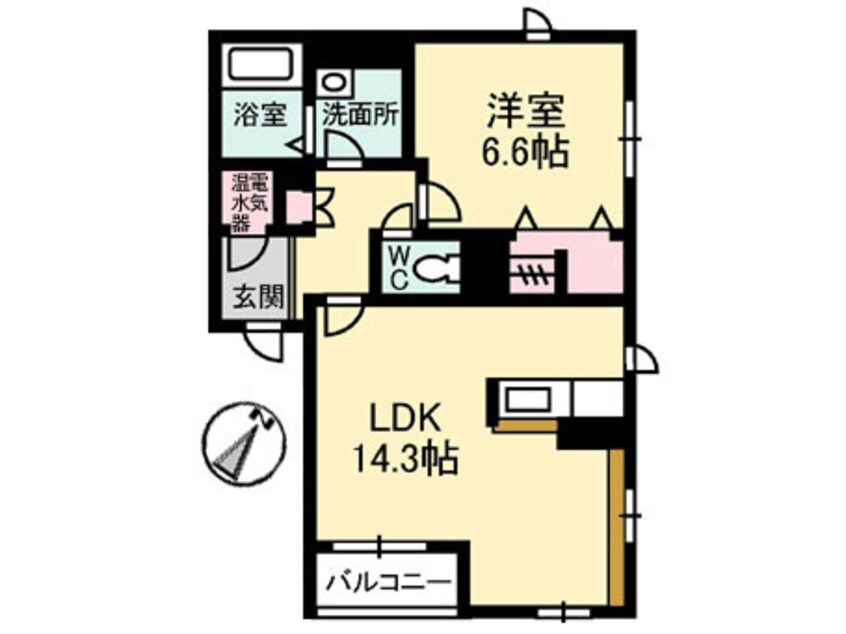 間取図 シャーメゾン白枝Ⅱ