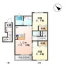 サンクレストⅢ番館 2LDKの間取り