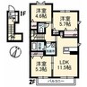 Ecrarge B 3LDKの間取り