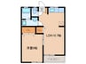 ウエストタウンⅠ 1LDKの間取り