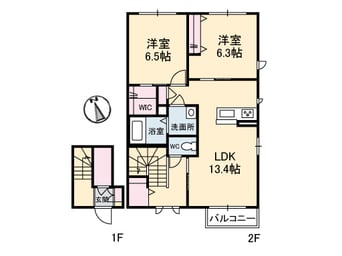 間取図 ハイツ天神