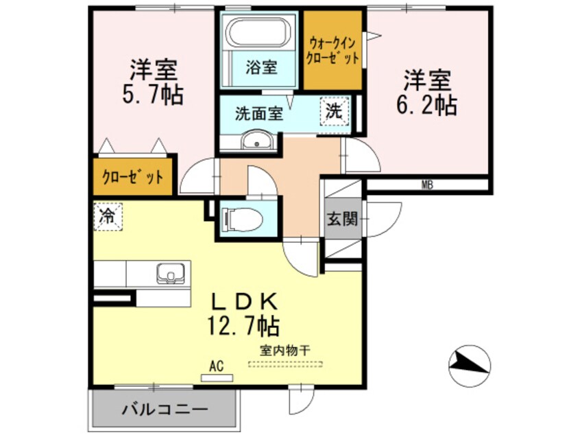 間取図 ツインテラスⅤ