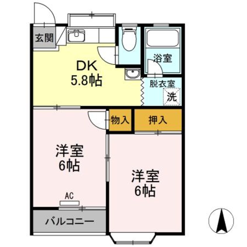 間取図 ルミナスⅠ　１号棟