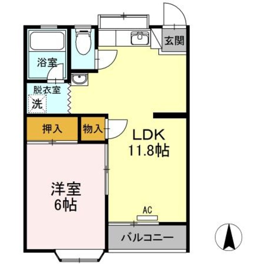 間取図 ルミナスⅠ　１号棟