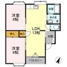 リトラウイング 2LDKの間取り