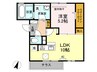 グランオッツイズモ 1LDKの間取り
