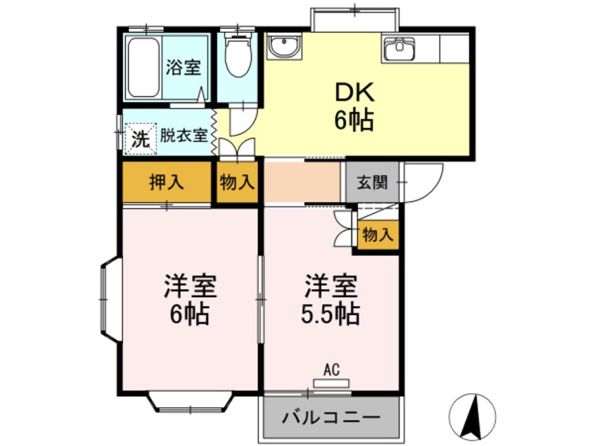 間取図 ルグランⅢ Ａ棟