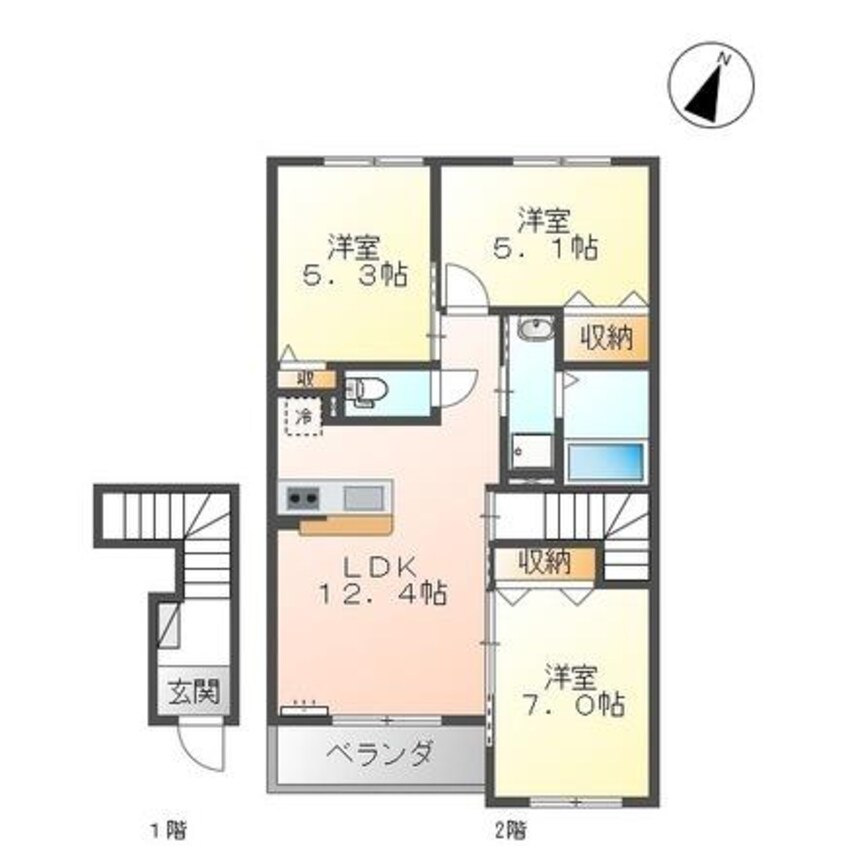 間取図 フォルトゥーナ