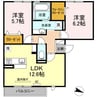 Sonnen Garten 2LDKの間取り