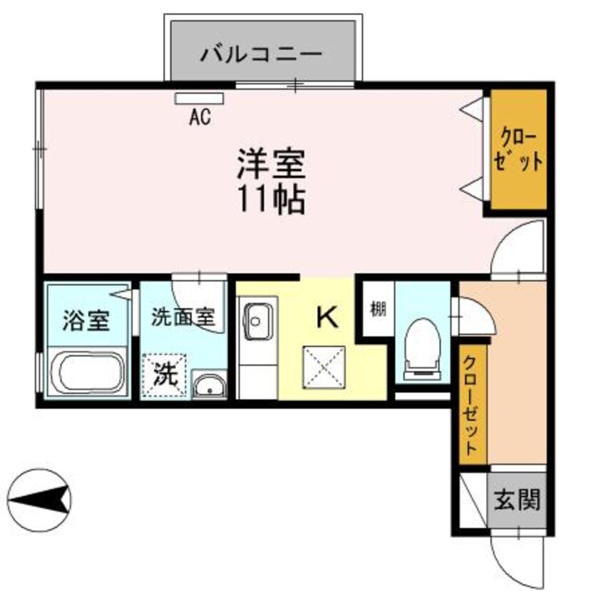 間取図 リビングタウン神原　B棟