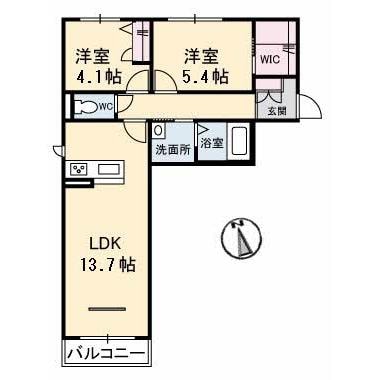間取り図 collina Ⅱ