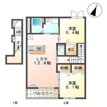 間取図 ヴァンベールドゥ西出雲