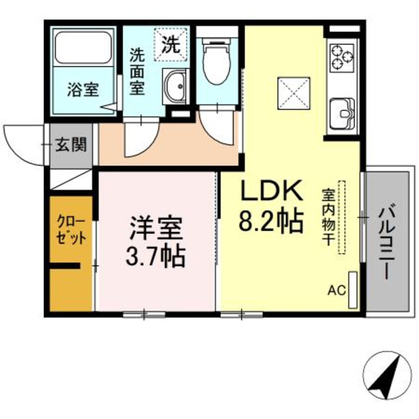 間取図 アンシャンテ