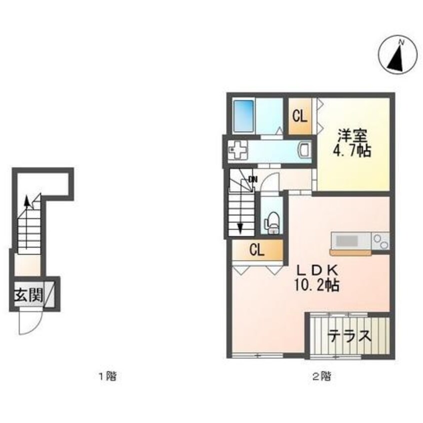 間取図 メゾン　グレーシア