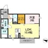 センティア．ｍ 1LDKの間取り