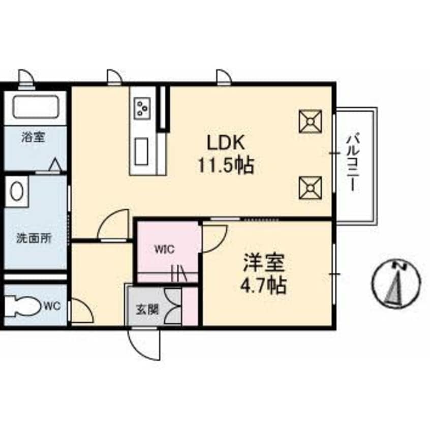 間取図 Posto　７号館