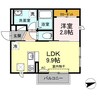 レナトゥス 1LDKの間取り