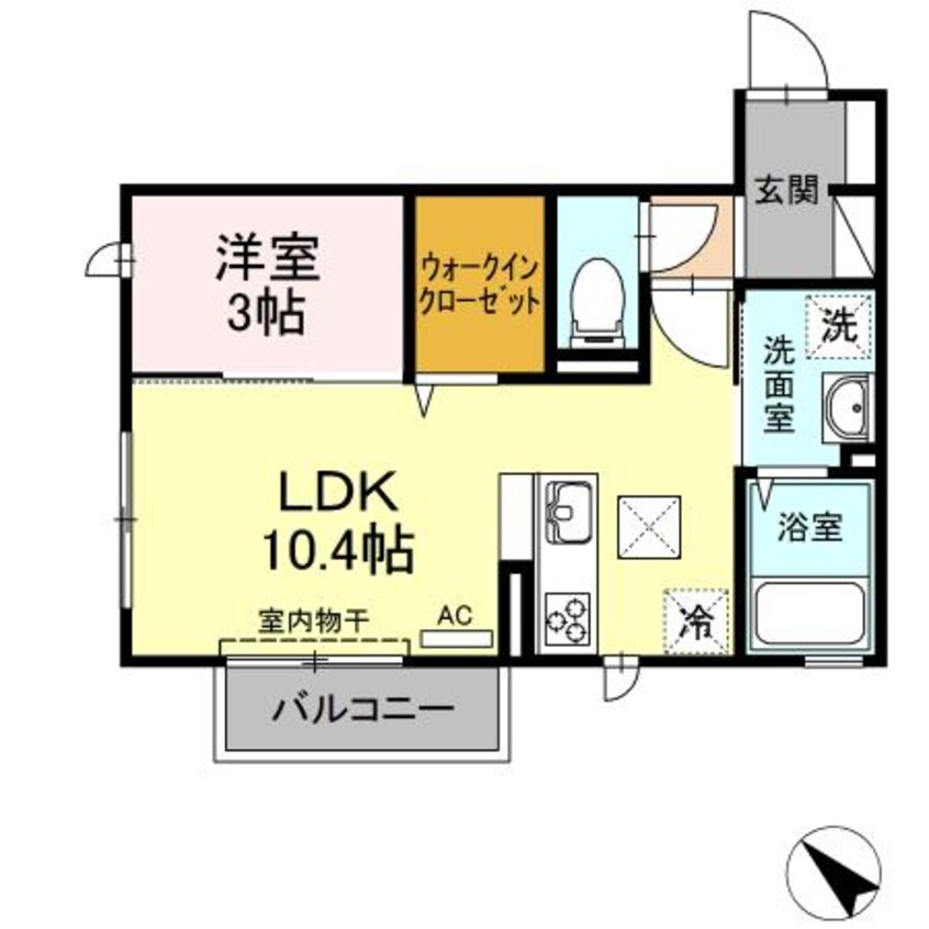 間取図 アベニーレ　Ⅰ棟