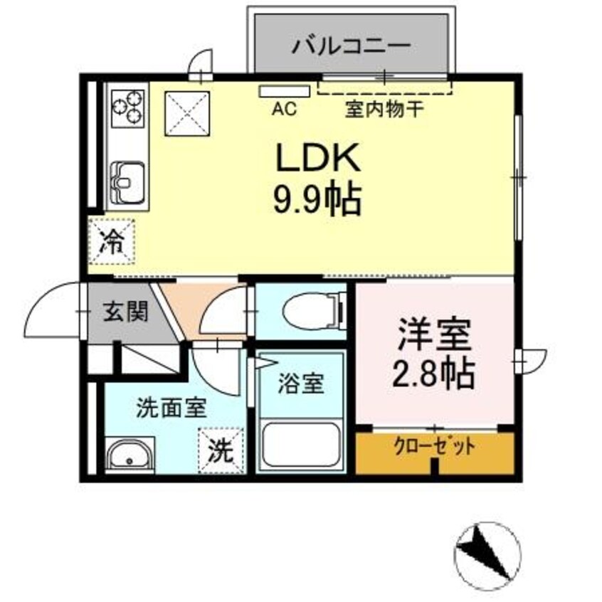 間取図 アベニーレ　Ⅱ棟