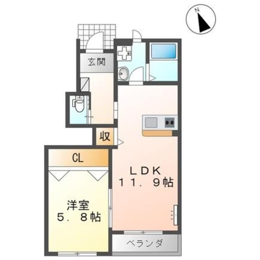 間取図 エスポワール・ド・イズモ