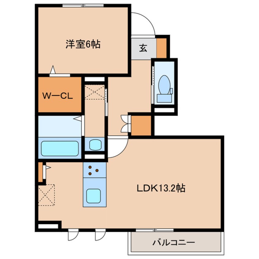 間取図 Credor Izumo