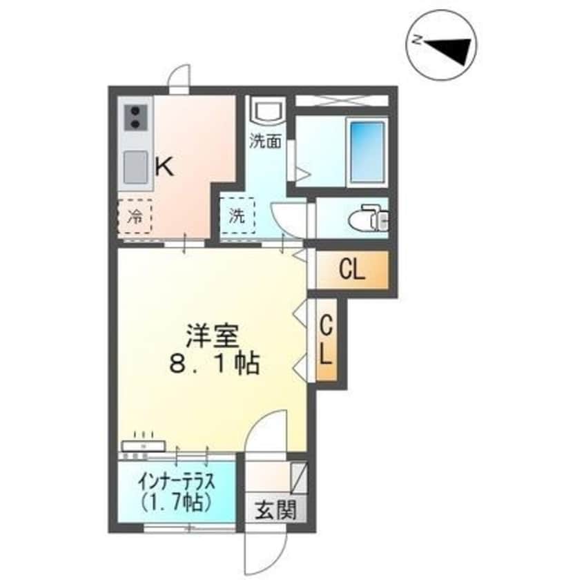 間取図 ライプニッツ・クレスト出雲