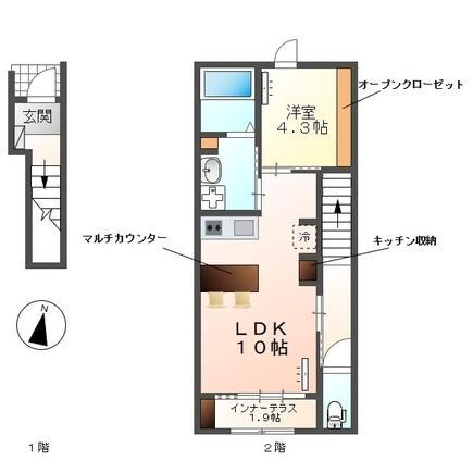 間取り図 セピア・スイート
