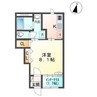 （仮）スターテラスⅡ渡橋町 1Kの間取り